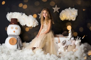 Sesión de fotos niños de Navidad en Valencia