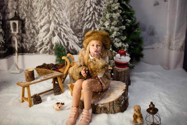 Sesión de fotos de navidad infantil en Valencia