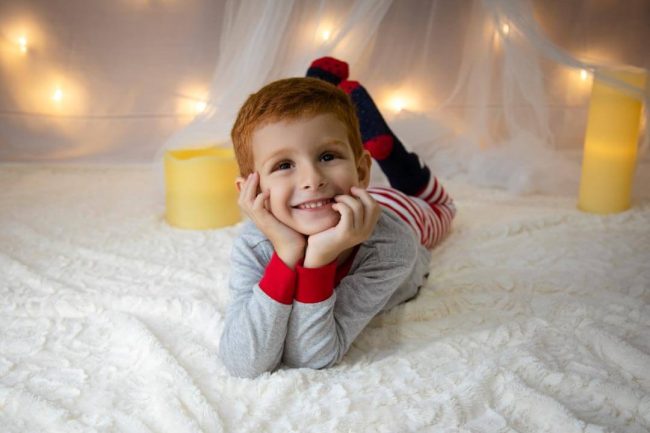 Sesión de fotos de navidad infantil en Valencia