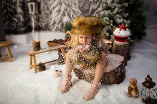Sesión de fotos de navidad infantil en Valencia 2023