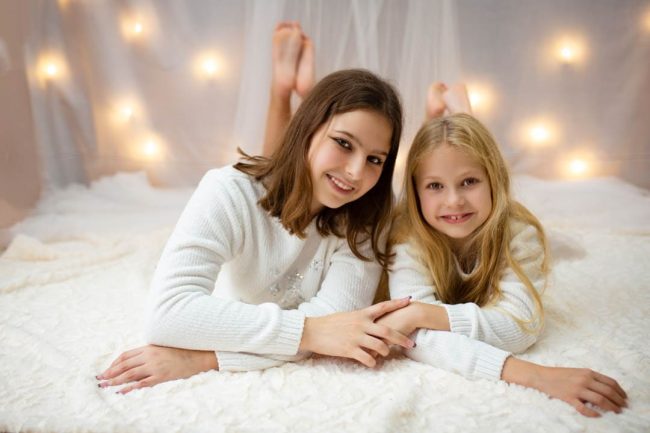 Sesión de fotos de navidad infantil en Valencia 2023