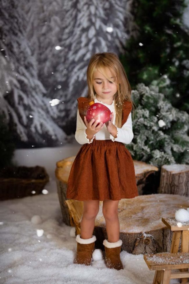 Sesión de fotos de navidad infantil en Valencia 2023