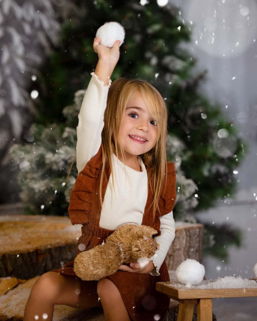 Sesión de fotos de navidad infantil en Valencia 2023