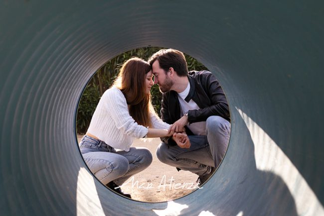 Sesión de fotos de preboda en Parque central de Valencia