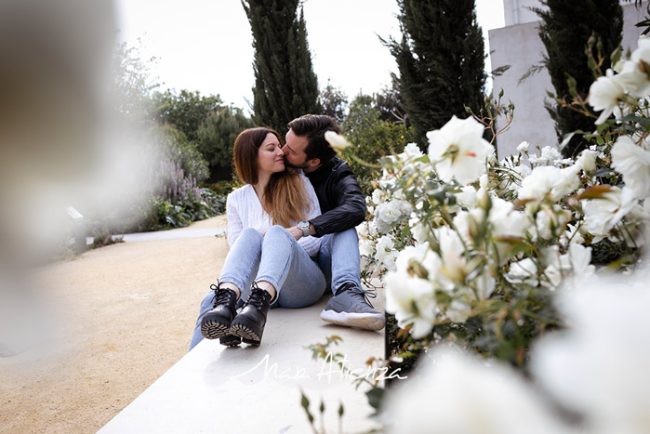 Sesión de fotos de preboda en Parque central de Valencia