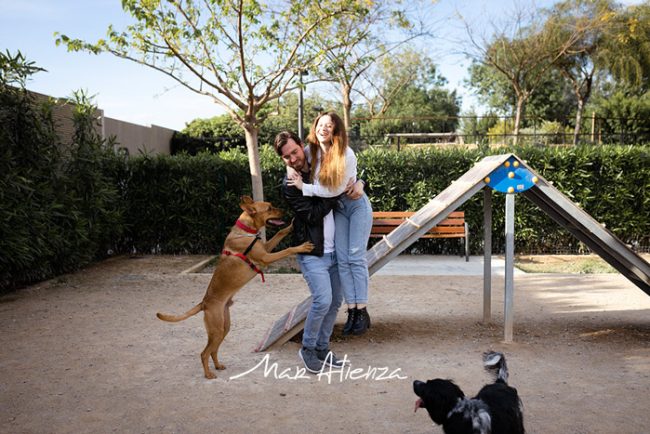 Sesión de fotos de preboda en Parque central de Valencia