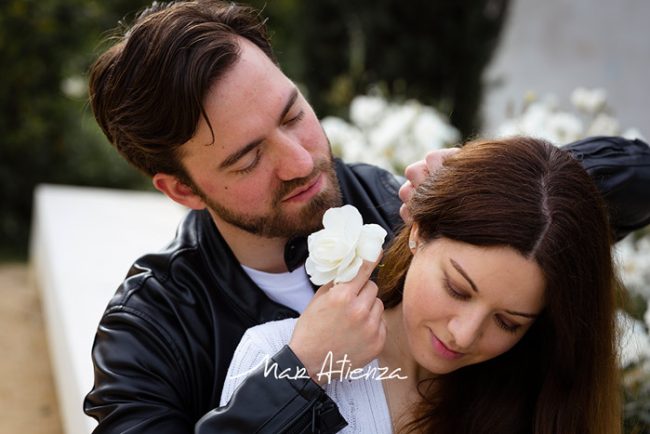 Sesión de fotos de preboda en Parque central de Valencia