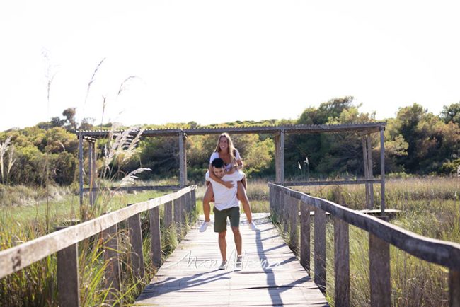 Sesión de fotos de preboda en mirador de aves en Valencia