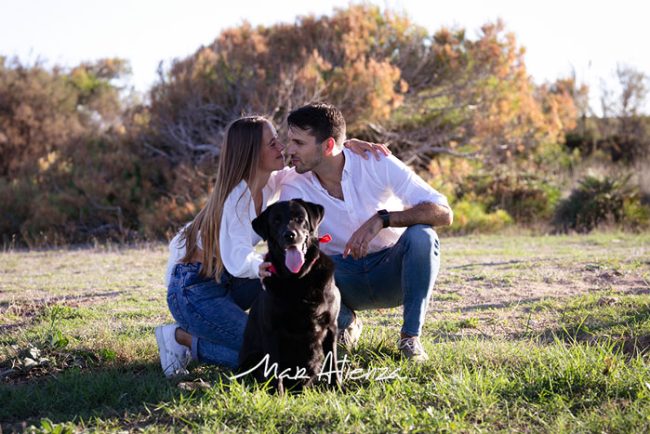 Sesión de fotos de preboda en mirador de aves en Valencia