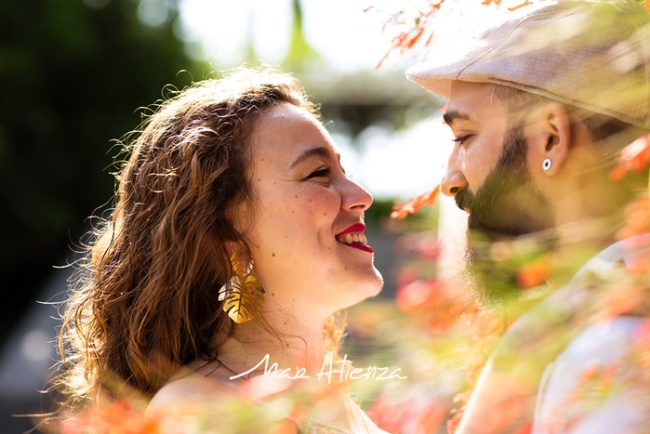 Sesión de fotos de preboda parque central de Valencia