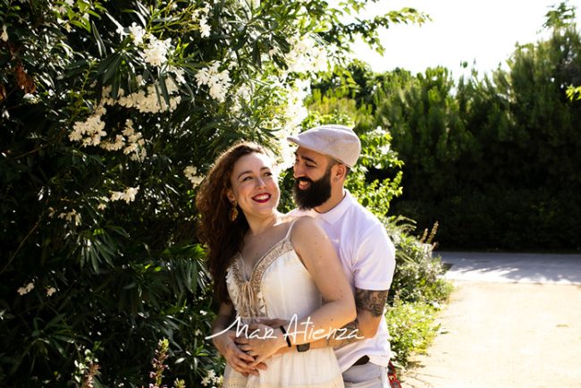 Sesión de fotos de preboda parque central de Valencia