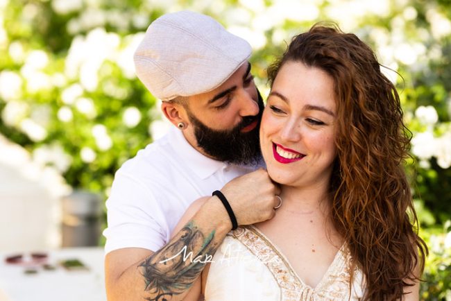 Sesión de fotos de preboda parque central de Valencia
