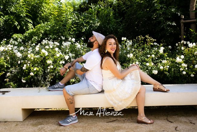 Sesión de fotos de preboda parque central de Valencia