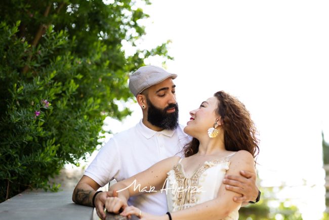 Sesión de fotos de preboda parque central de Valencia