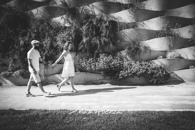 Sesión de fotos de preboda parque central de Valencia