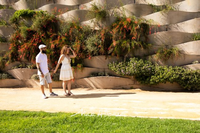 Sesión de fotos de preboda parque central de Valencia