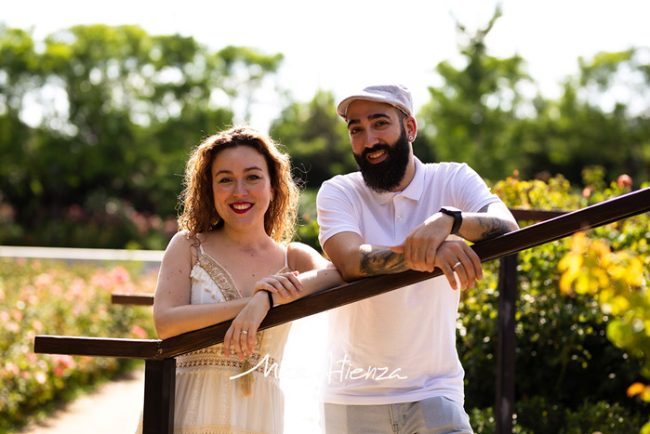 Sesión de fotos de preboda parque central de Valencia